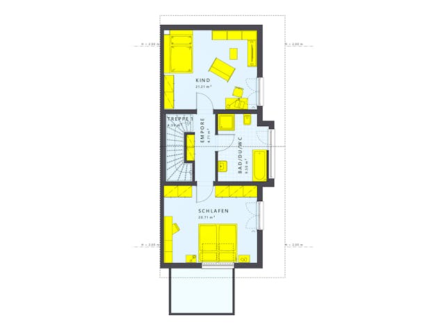 Fertighaus SOLUTION 117 L V3 von Living Fertighaus Schlüsselfertig ab 308403€, Cubushaus Grundriss 2