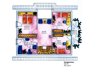 Fertighaus Lichtenau 159 von Keitel-Haus, Satteldach-Klassiker Grundriss 2