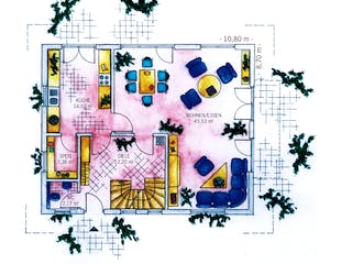 Fertighaus Lichtenau 160 von Keitel-Haus, Satteldach-Klassiker Grundriss 2