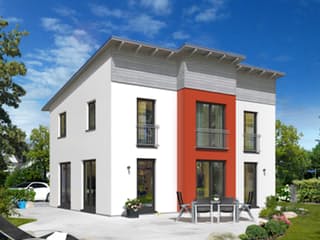 Massivhaus Lichthaus 121 - Pultdach von Town & Country Haus Deutschland, Pultdachhaus Außenansicht 1