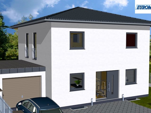 Massivhaus Lifestyle 135 ZD von EUROMAC 2 S.A.S. Bausatzhaus ab 36870€, Stadtvilla Außenansicht 1