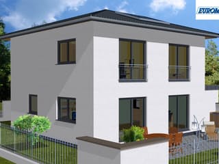 Massivhaus Lifestyle 135 ZD von EUROMAC 2 S.A.S. Bausatzhaus ab 36870€, Stadtvilla Außenansicht 3