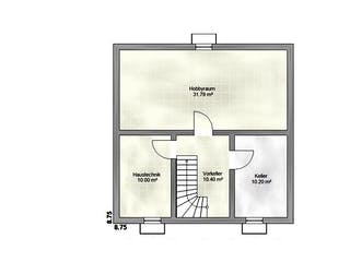 Massivhaus Lifestyle 135 ZD von EUROMAC 2 S.A.S. Bausatzhaus ab 36870€, Stadtvilla Grundriss 3