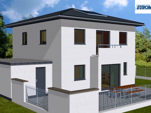 Massivhaus Lifestyle 145 ZD von EUROMAC 2 S.A.S. Bausatzhaus ab 42063€, Stadtvilla Außenansicht 3
