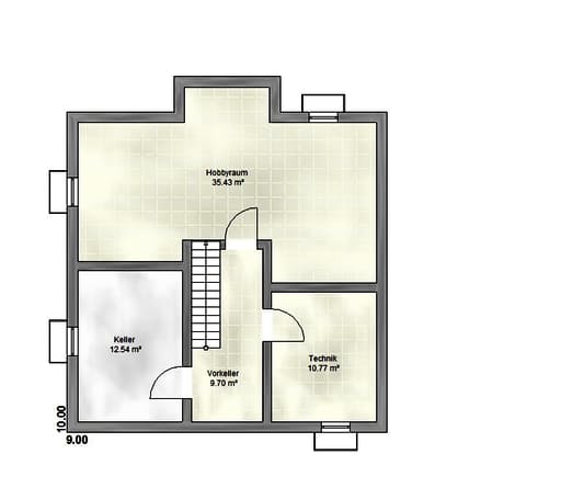 Massivhaus Lifestyle 145 ZD von EUROMAC 2 Bausatzhaus ab 42063€, Stadtvilla Grundriss 3