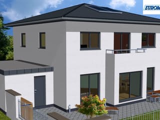 Massivhaus Lifestyle 180 ZD von EUROMAC 2 S.A.S. Bausatzhaus ab 47328€, Stadtvilla Außenansicht 3