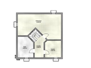 Massivhaus Lifestyle 180 ZD von EUROMAC 2 S.A.S. Bausatzhaus ab 47328€, Stadtvilla Grundriss 3