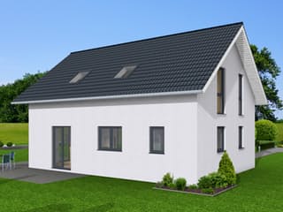 Fertighaus Family 117 von Zimmermann Haus Schlüsselfertig ab 221130€, Satteldach-Klassiker Außenansicht 3