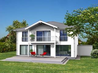 Fertighaus Limburg von SOLID-HAUS Schlüsselfertig ab 322100€, Stadtvilla Außenansicht 1