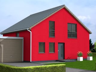 Fertighaus Linda 130 von Klaus Kowalski Immobilien Schlüsselfertig ab 176033€, Satteldach-Klassiker Außenansicht 1