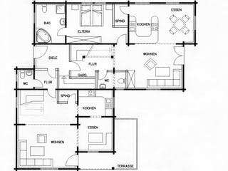 Fertighaus Linz von TIROLIA Ausbauhaus ab 181200€, Blockhaus Grundriss 2