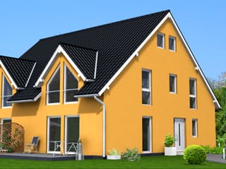 Fertighaus Lisa-Marie 159 von Klaus Kowalski Immobilien Schlüsselfertig ab 171500€, Satteldach-Klassiker Außenansicht 2