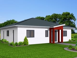 Fertighaus Bungalow 123 von Zimmermann Haus Schlüsselfertig ab 235176€, Bungalow Außenansicht 3