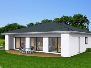 Fertighaus Bungalow 123 von Zimmermann Haus Schlüsselfertig ab 235176€, Bungalow Außenansicht 4