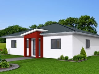 Fertighaus Bungalow 123 von Zimmermann Haus Schlüsselfertig ab 235176€, Bungalow Außenansicht 1