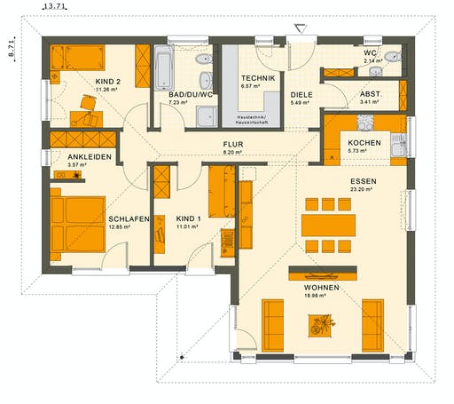 Living Haus - Solution 100 V2 Floorplan 1