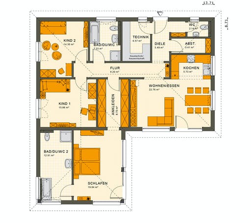 Living Haus - Solution 100 V3 Floorplan 1