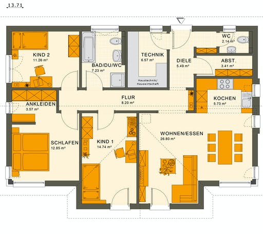 Living Haus - Solution 100 V5 Floorplan 1