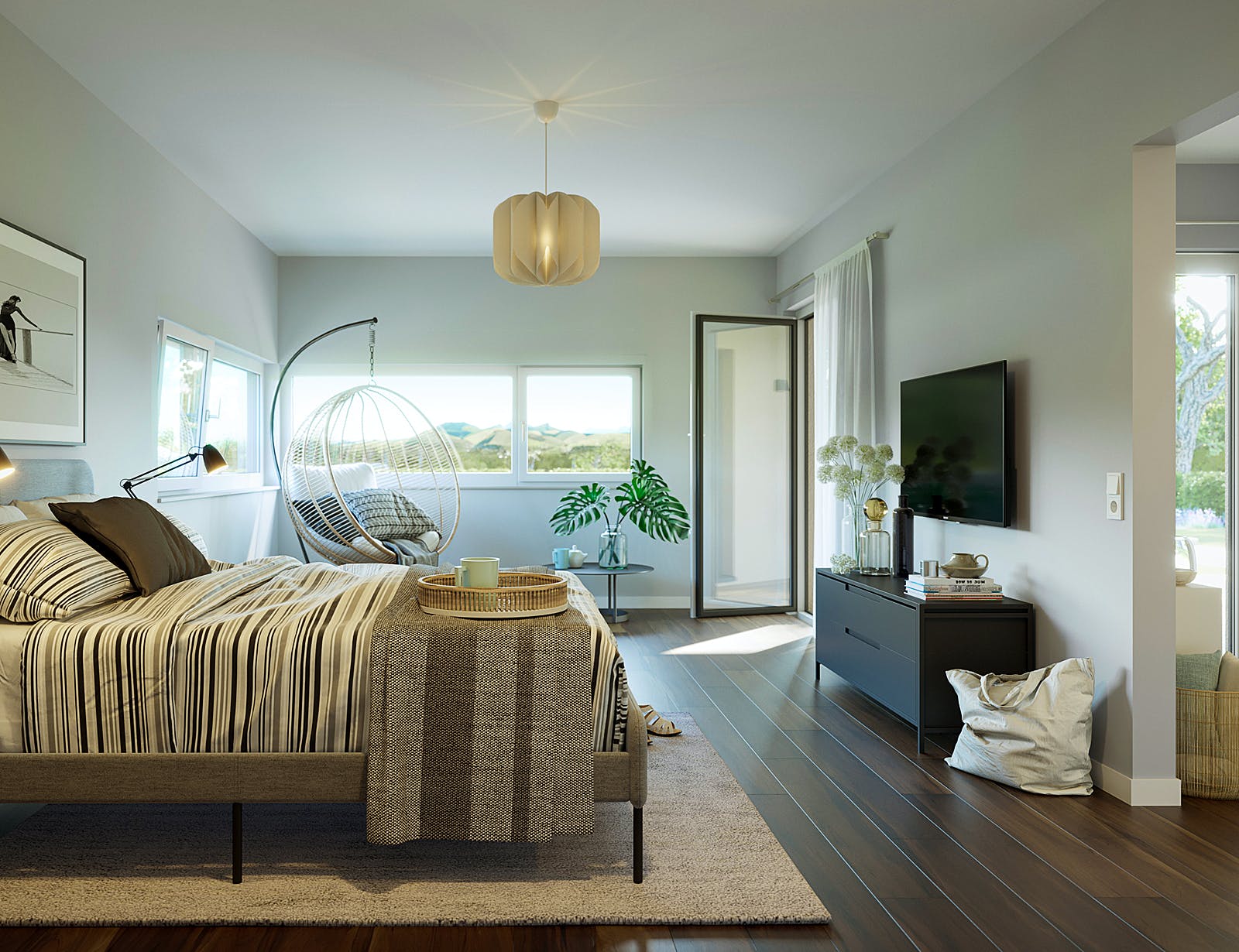 Fertighaus SOLUTION 101 V3 von Living Fertighaus Ausbauhaus ab 299233€, Bungalow Innenansicht 1