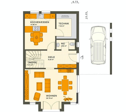 Living Haus - Solution 126 XL V2 Floorplan 1
