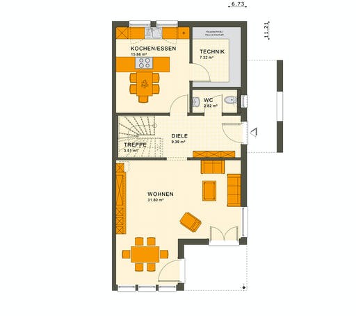 Living Haus - Solution 126 XL V3 Floorplan 1