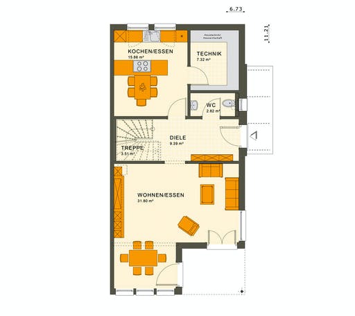 Living Haus - Solution 126 XL V5 Floorplan 1