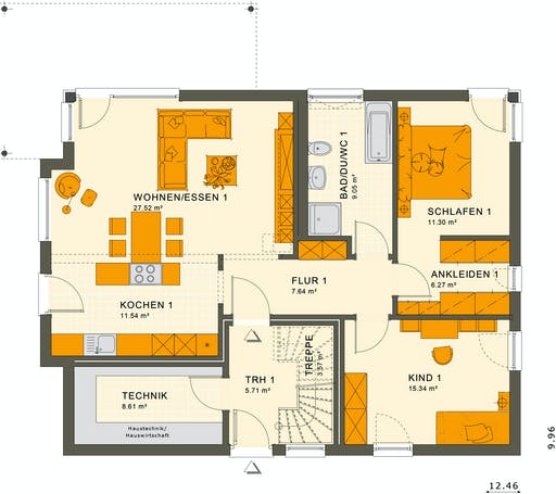 Living Haus - Solution 204 V6 Floorplan 1