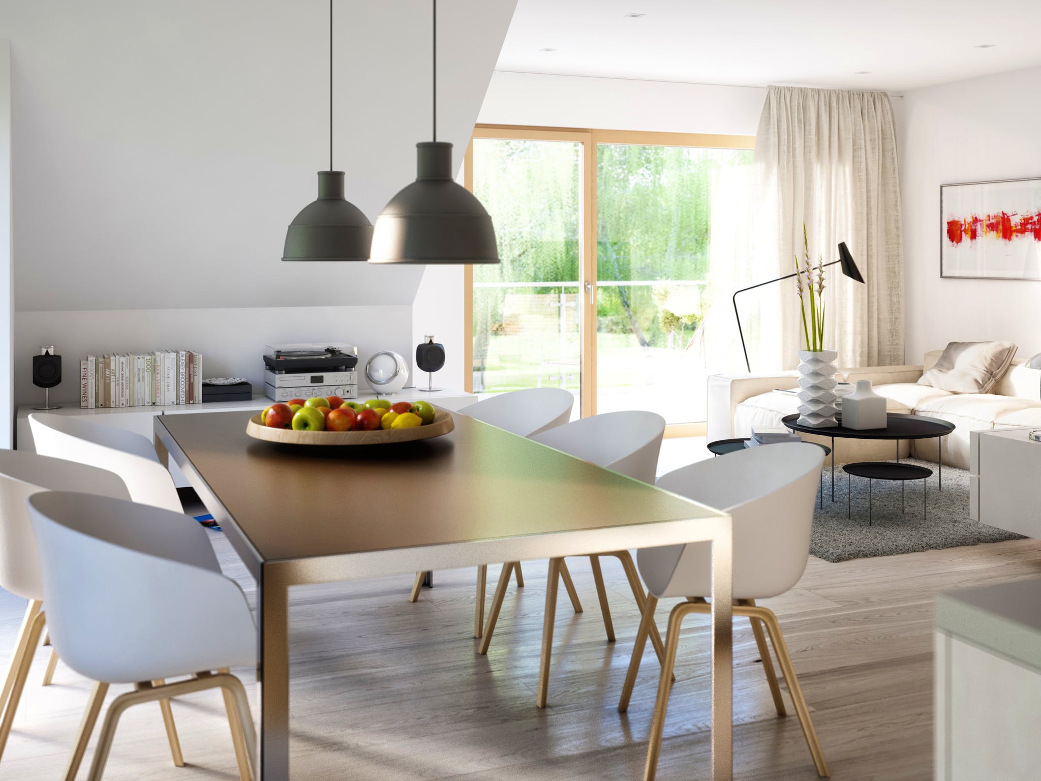 Fertighaus SOLUTION 204 V5 L von Living Fertighaus Ausbauhaus ab 456290€, Stadtvilla Innenansicht 1