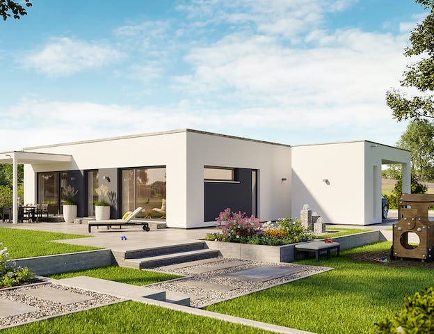 Singlehaus-Bungalow von Living Fertighaus
