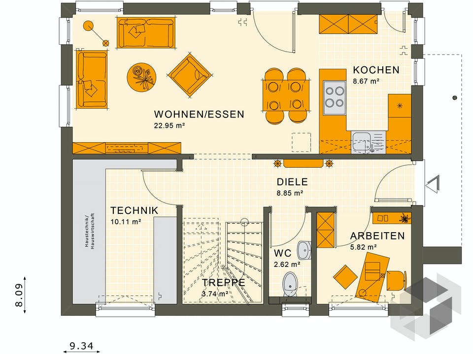 SUNSHINE 125 V3 von Living Haus Grundriss