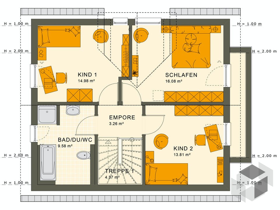 SUNSHINE 125 V3 von Living Haus Grundriss