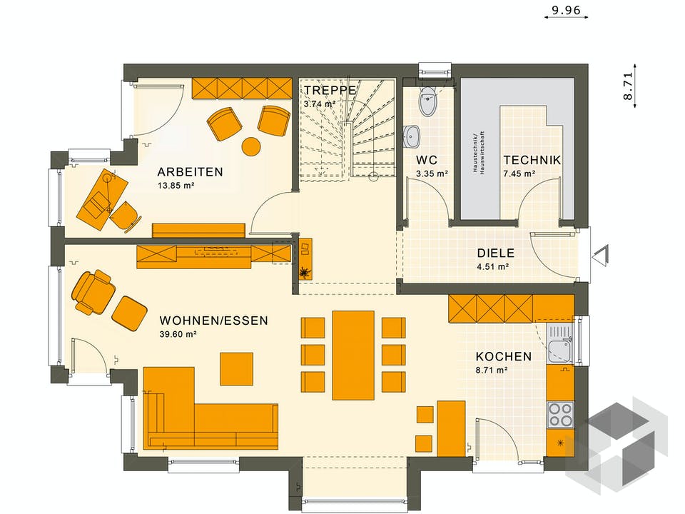 SUNSHINE 143 V4 von Living Haus Grundriss