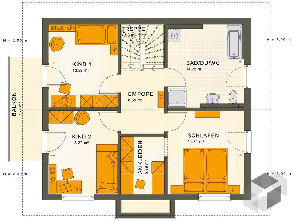SUNSHINE 143 V4 von Living Haus Grundriss