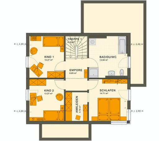 Living Haus - SUNSHINE 143 V5 Floorplan 2