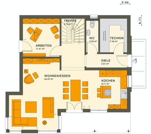 Living Haus - SUNSHINE 143 V6 Floorplan 1