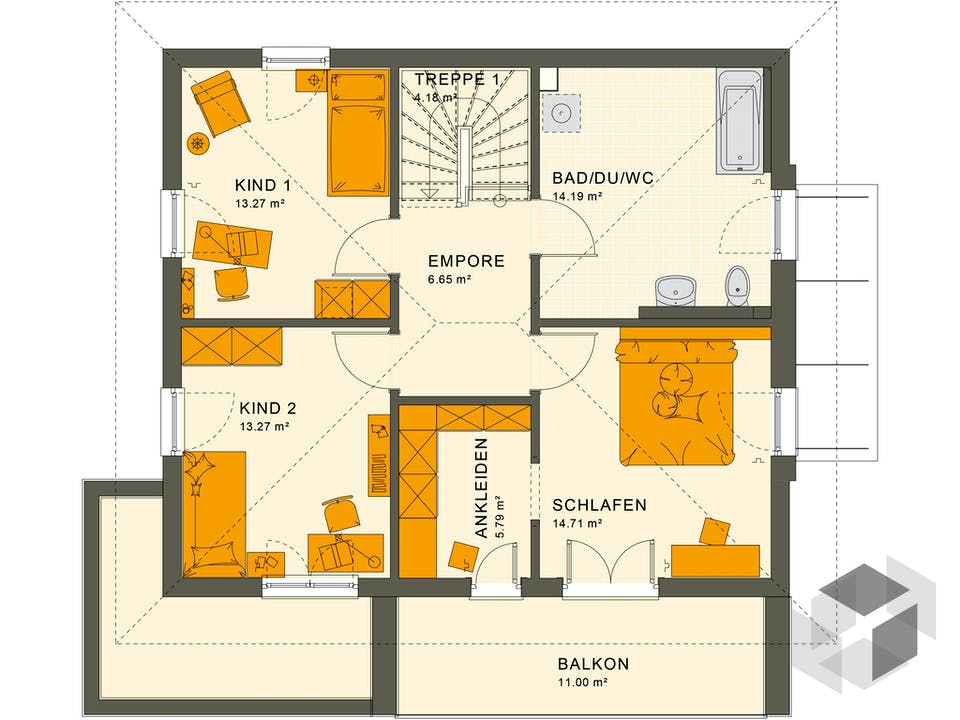 Einfamilienhaus SUNSHINE 143 V6 von Living Haus ...