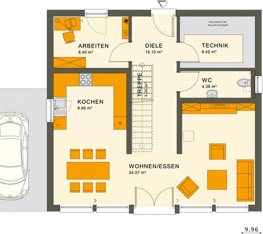 Living Haus - SUNSHINE 154 V7 Floorplan 1