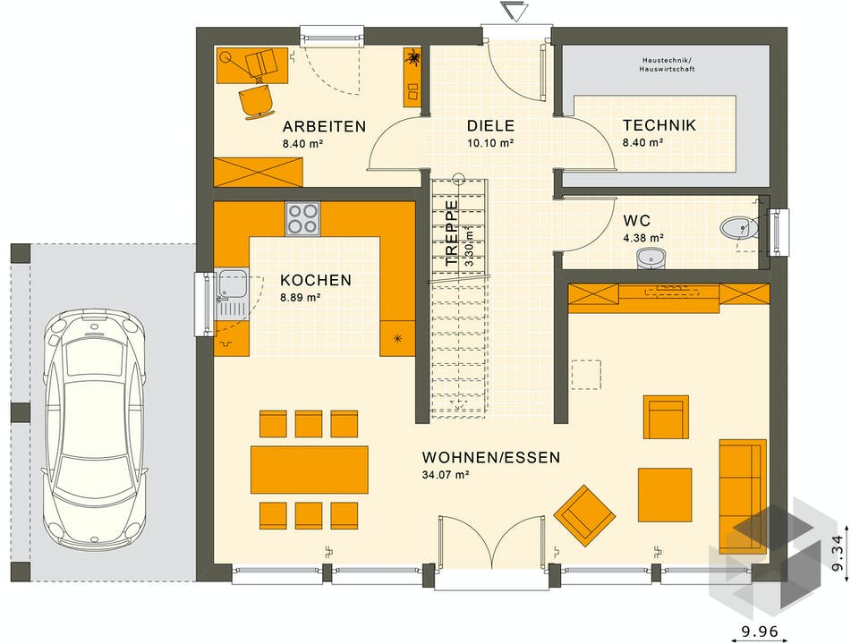 SUNSHINE 154 V7 von Living Haus Grundriss