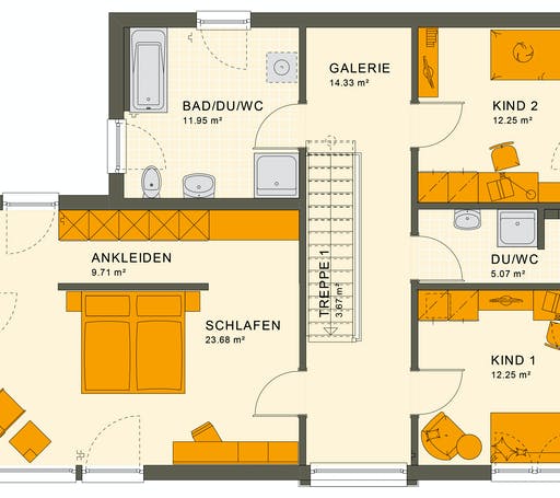 Living Haus - SUNSHINE 154 V7 Floorplan 2