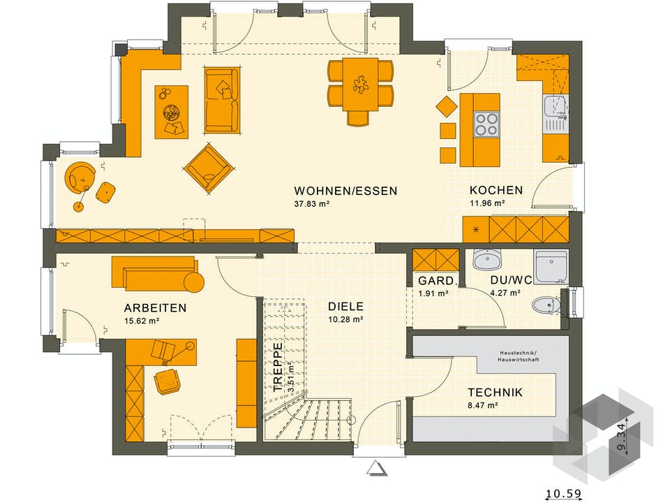 SUNSHINE 165 V6 von Living Haus Grundriss
