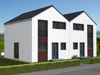 Fertighaus Liz 79 von Klaus Kowalski Immobilien Schlüsselfertig ab 139897€, Satteldach-Klassiker Außenansicht 1