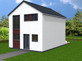 Fertighaus Liz 79 von Klaus Kowalski Immobilien Schlüsselfertig ab 139897€, Satteldach-Klassiker Außenansicht 3