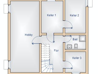 Massivhaus Haus 1 von Loewenfeld Bauen Schlüsselfertig ab 399000€, Satteldach-Klassiker Grundriss 3