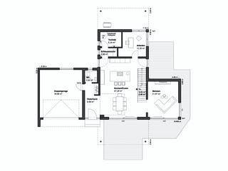 Fertighaus LUXHAUS | core - MH Bad Vilbel von LUXHAUS, Cubushaus Grundriss 1
