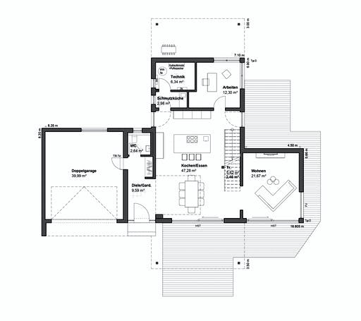 Luxhaus Core MH Bad Vilbel Floorplan 1