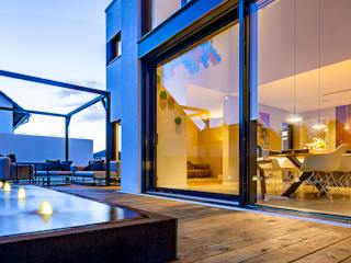 Fertighaus Flachdach 132 von LUXHAUS, Cubushaus Außenansicht 3