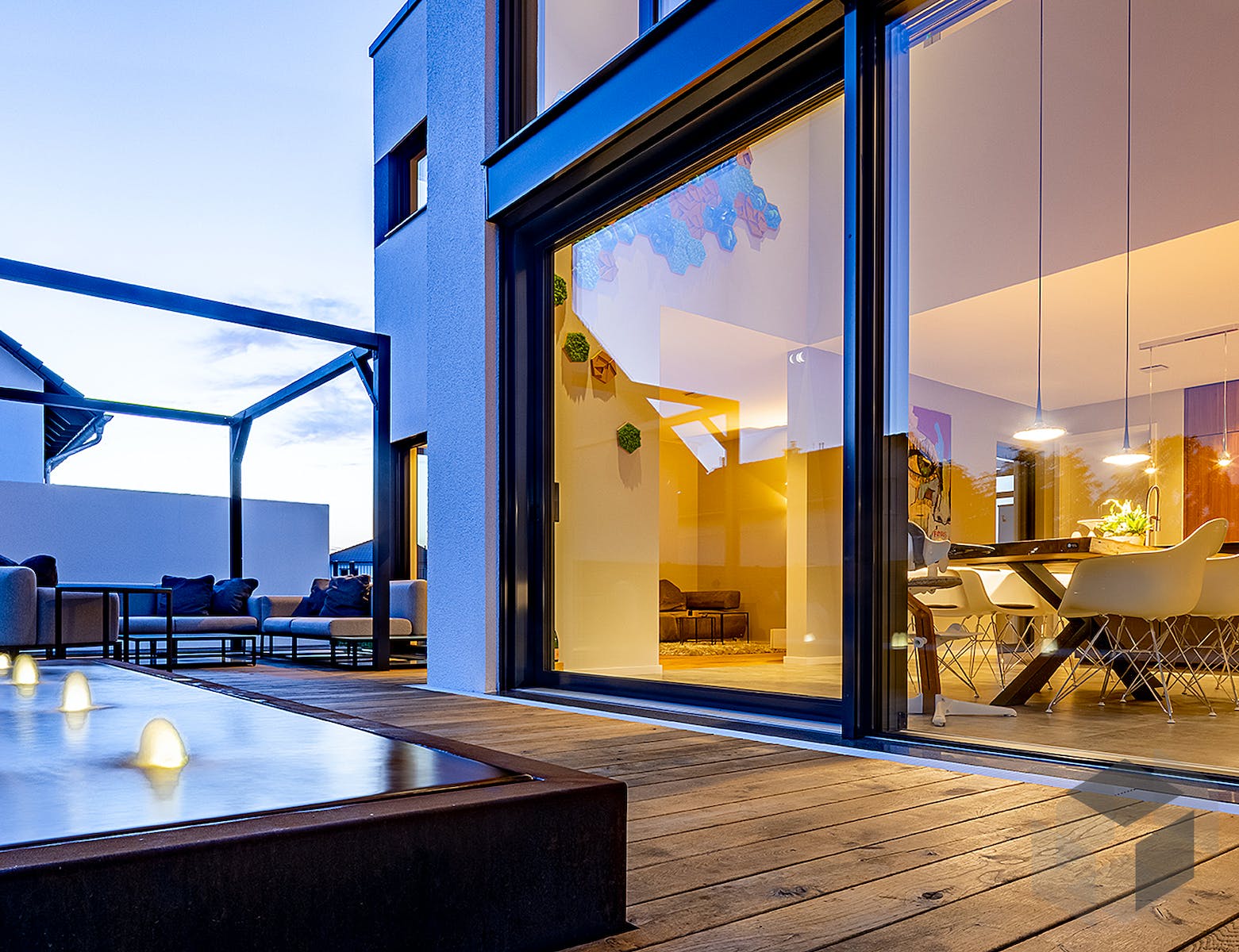 Einfamilienhaus Flachdach 132 von LUXHAUS Fertighaus.de