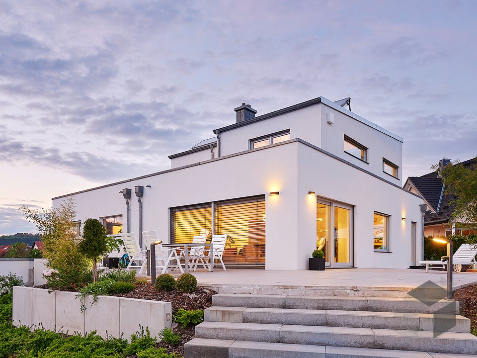 Pultdach Klassik 189 von LUXHAUS Außenansicht