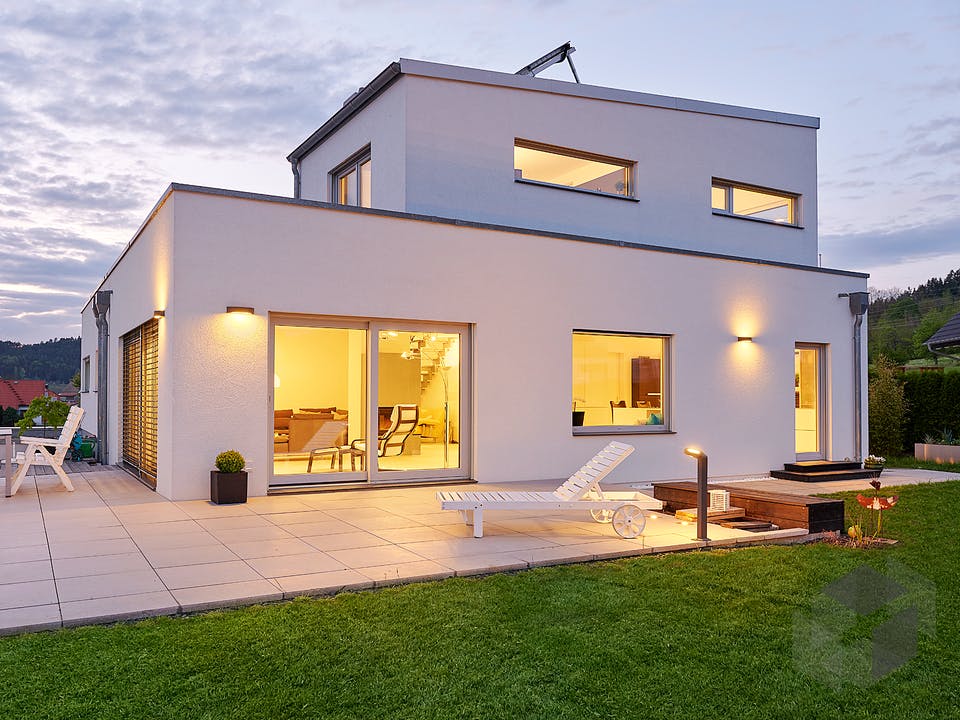 Pultdach Klassik 189 von LUXHAUS Außenansicht