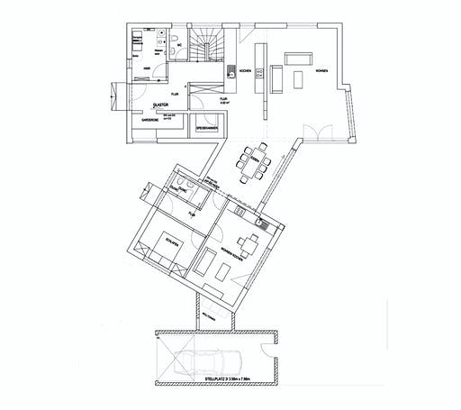 Luxhaus - Pultdach Klassik 233 Floorplan 1